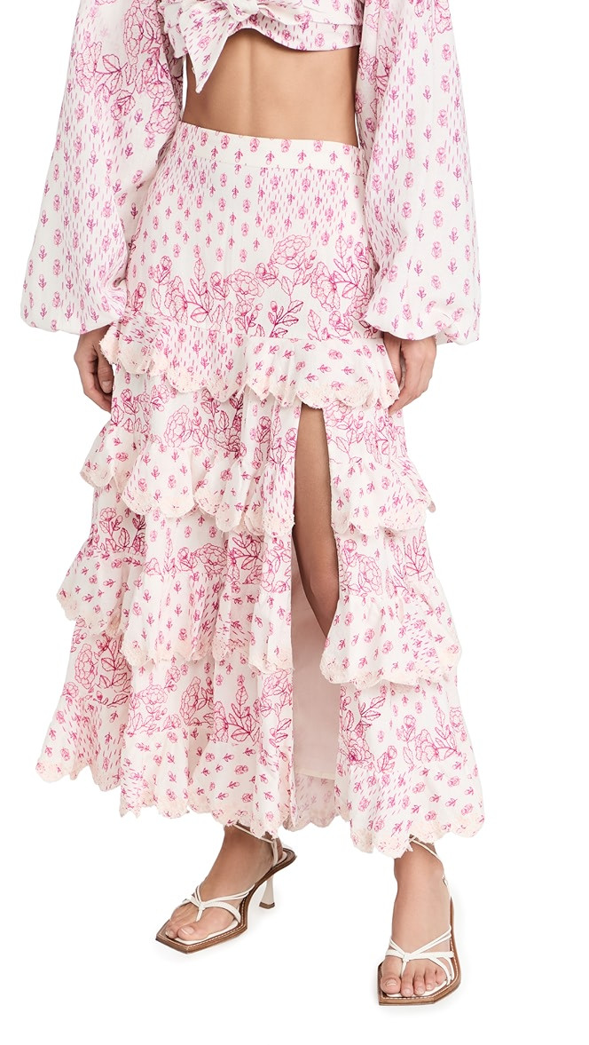 Suki Linen Long Skirt | Shopbop