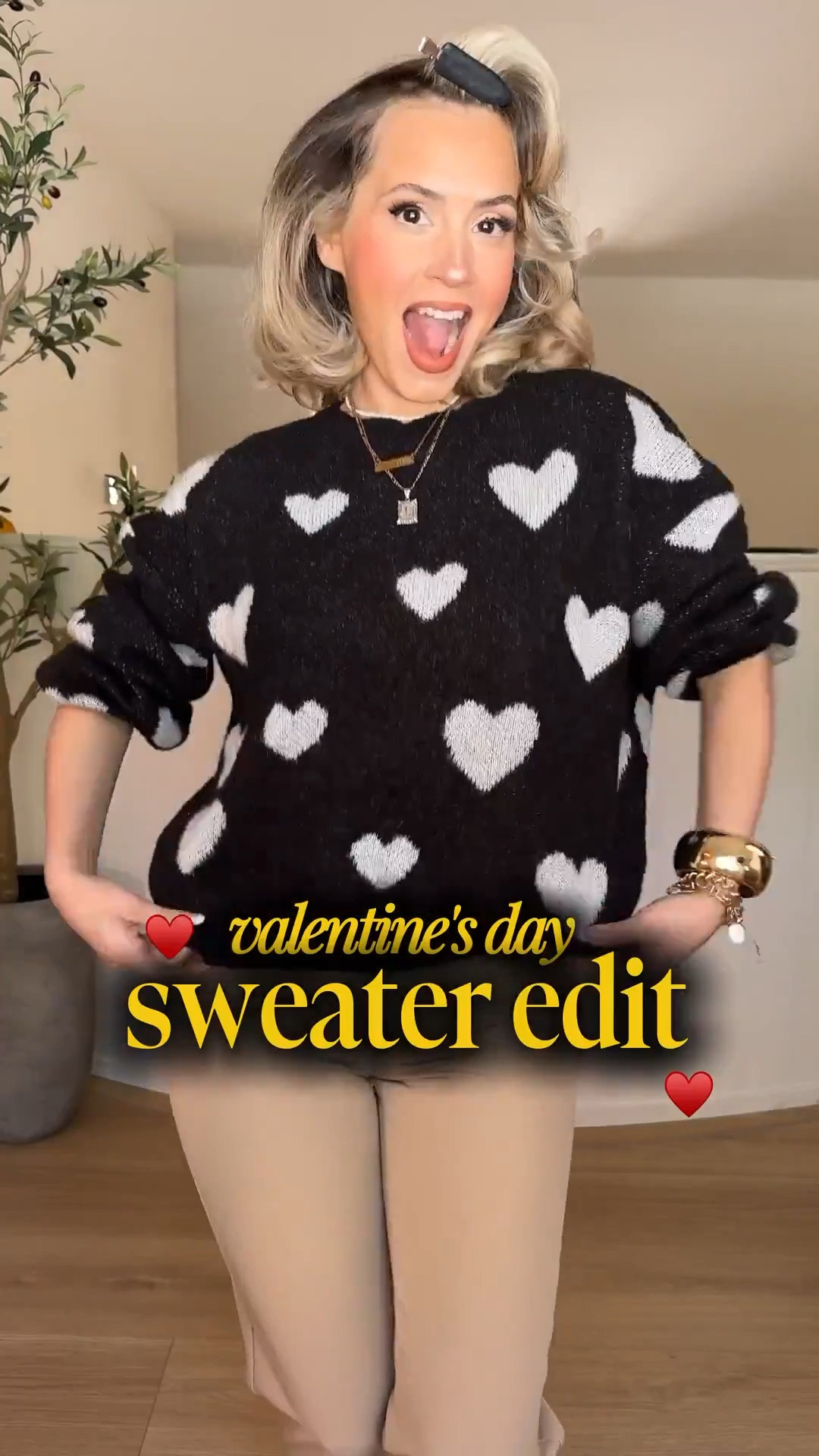 Valentine's outfits with Vday sweaters 🙌🏼💓💓💓

Small in all tops 
Size 27 in leather pants, denim shorts & Levi's 

#LTKootd #LTKgrwm #LTKValentine