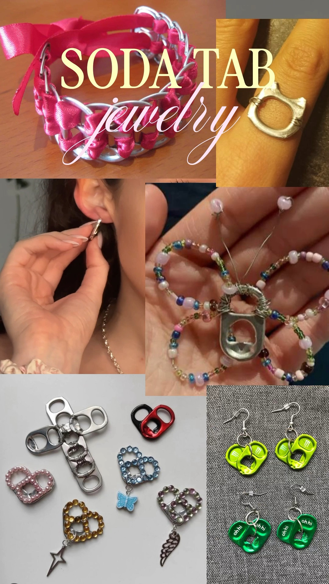 nostalgic y2k diy jewelry inspo 🥤🩶 did anyone else used to make things out of soda tabs? Since people seemed to like my last earring video I thought I’d show more of my collection 💕 #pinterestaesthetic #2000sfashion #jewelryhack #earrings #whimsicalaesthetic

#LTKootd #LTKgrwm #LTKvlog