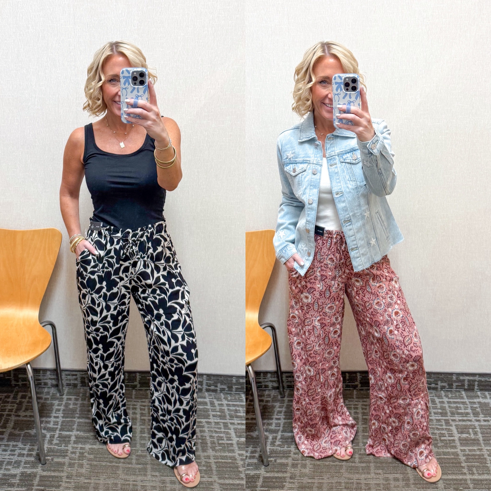 Maurices in store try-on:
• Palazzo Wide Leg Pant - size small. 
• Simply Smooth Double Layer Square Neck Tank Top - size small. On sale for $12.

• 24/7 U Line Tank Top - size small. On sale for $12.
• Americana Star Light Denim Jacket - size XS. 
• Printed Palazzo Pant - size small. 


#LTKSeasonal #LTKFindsUnder50 #LTKSaleAlert