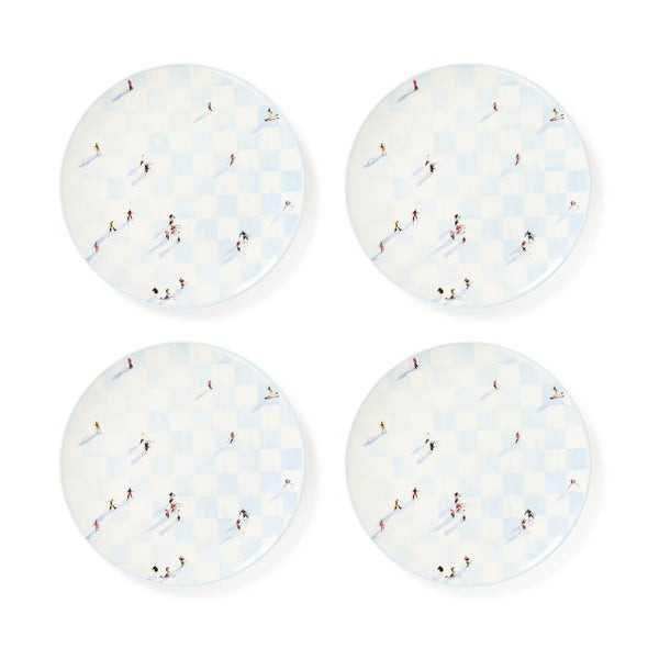 MacKenzie-Childs Gray Malin Ski Holiday Dinner Plates | MacKenzie-Childs