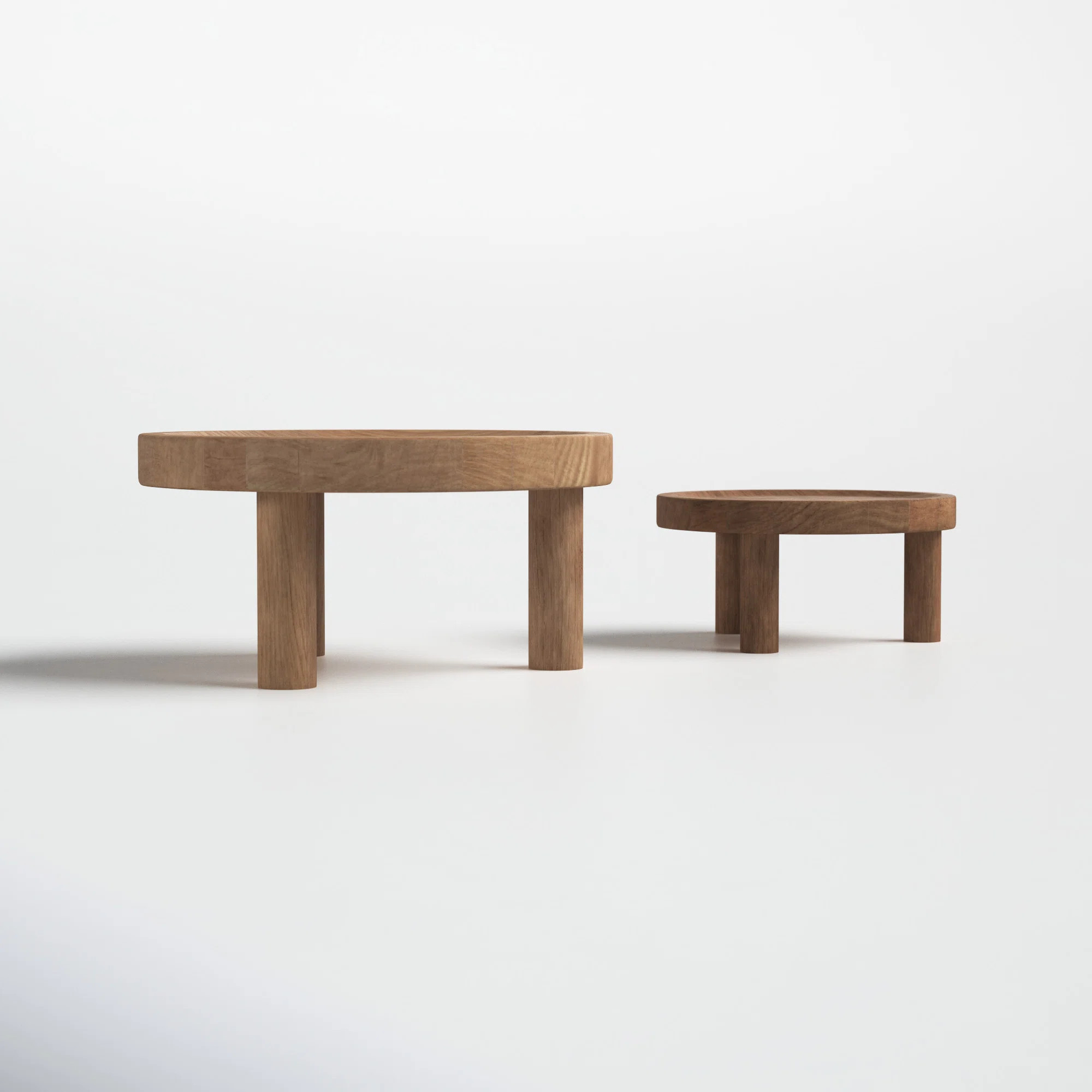 Joss & Main Linford Footed Wood 2 Piece Plant Stand Set & Reviews | Wayfair | Wayfair North America