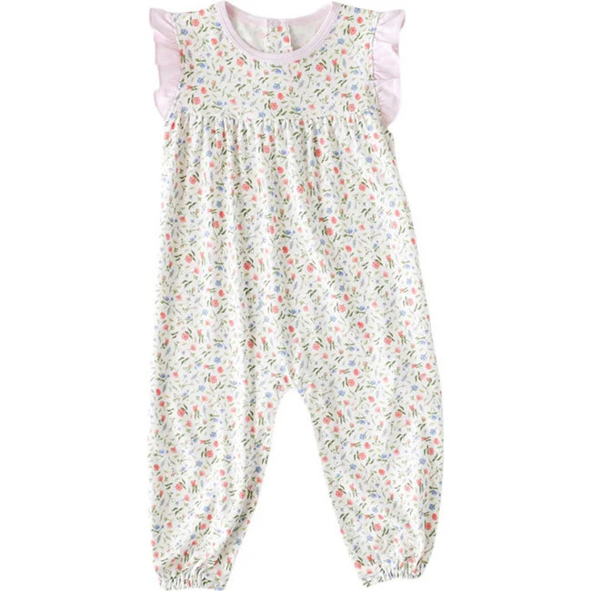 Pineapple Sunshine | (Pink Madison Romper, Size 3-6M) | Maisonette | Maisonette