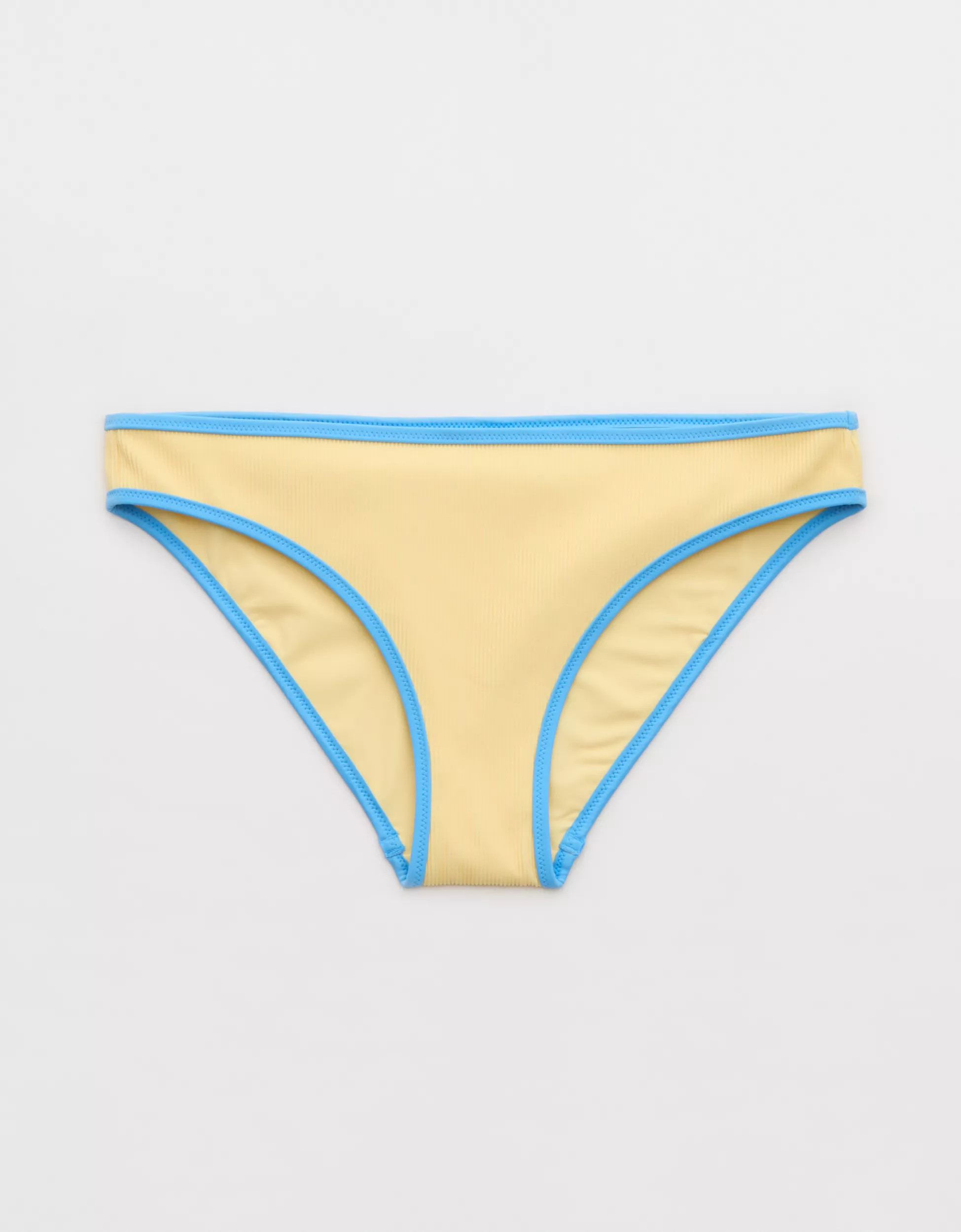Aerie Ribbed Full Coverage Classic Bikini Bottom | Aerie