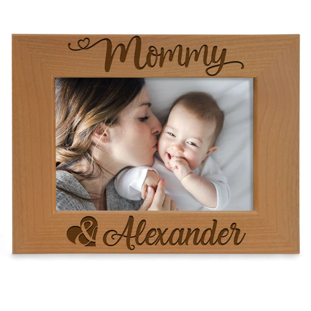 PERSONALIZED Mommy & Me Engraved Picture Frame. Gift for Best Mommy Ever, Mother's Day, New Mom, ... | Etsy (DACH)