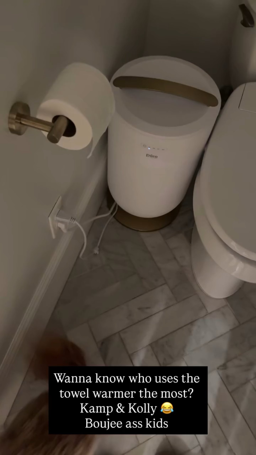 Wanna know who uses the towel warmer the most?
Kamp & Kolly 😂
Boujee ass kids