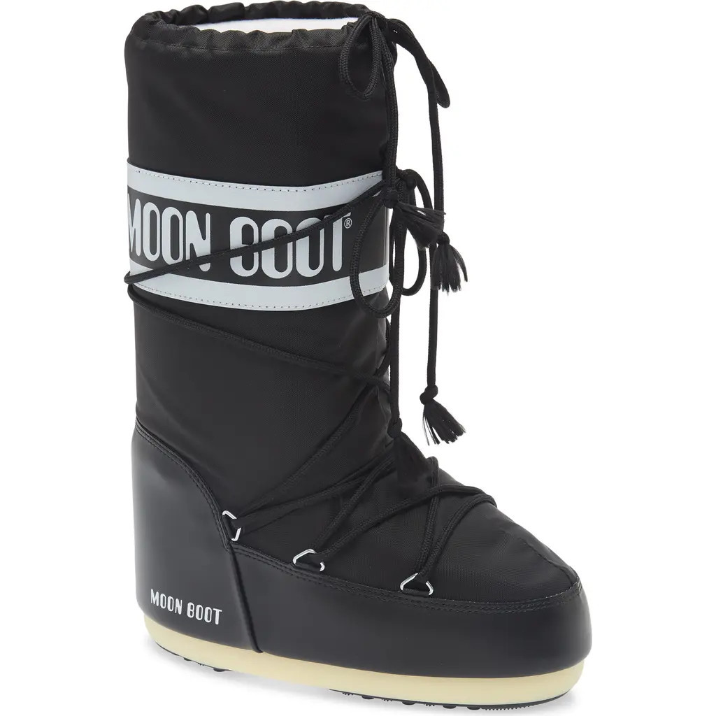 Moon Boot® Icon Water Repellent Boot in Black at Nordstrom, Size 42 | Nordstrom