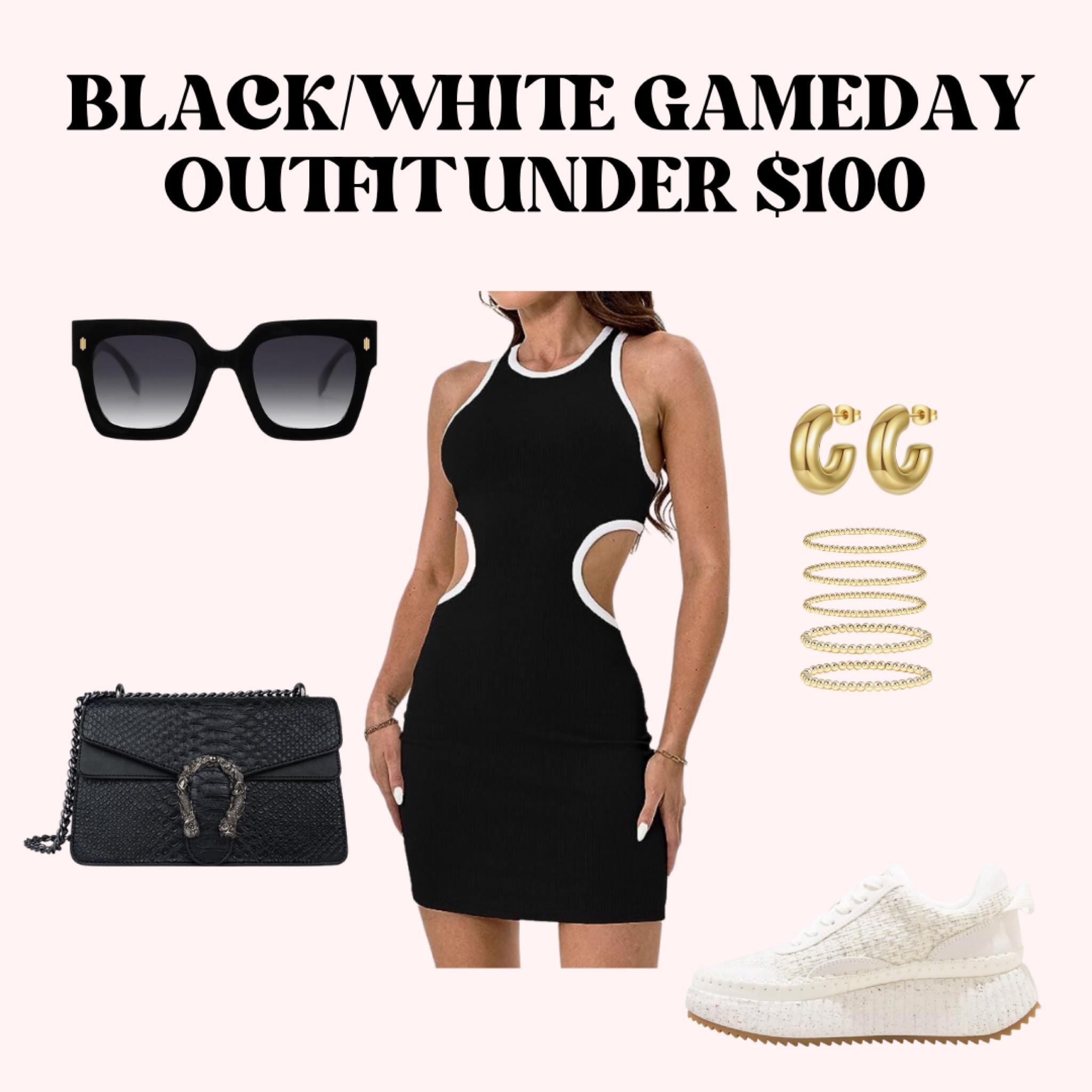 Black & white neutral gameday outfit under $100 total! 🖤 college gameday, going out, Amazon fashion

#LTKstyletip #LTKFind #LTKunder100
