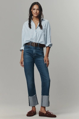 Joe's Jeans The Margot High-Rise Cuffed Slim Jeans | Anthropologie (US)
