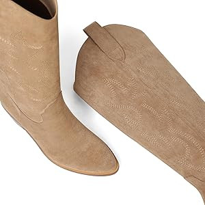 VIMISAOI Western Cowboy Boots for Women Knee High Wide Calf Cowgirl Boots with Embroidered Design... | Amazon (US)