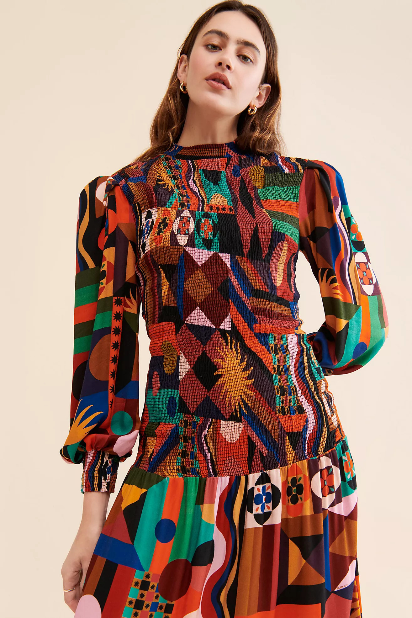 FARM Rio Tropical Smocked Dress | Anthropologie (US)