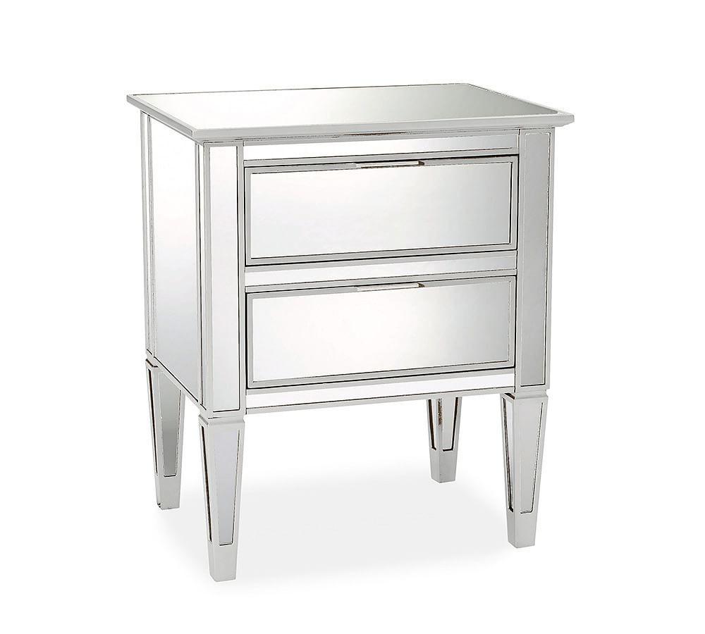 Park Mirrored Nightstand, Champagne | Pottery Barn (US)