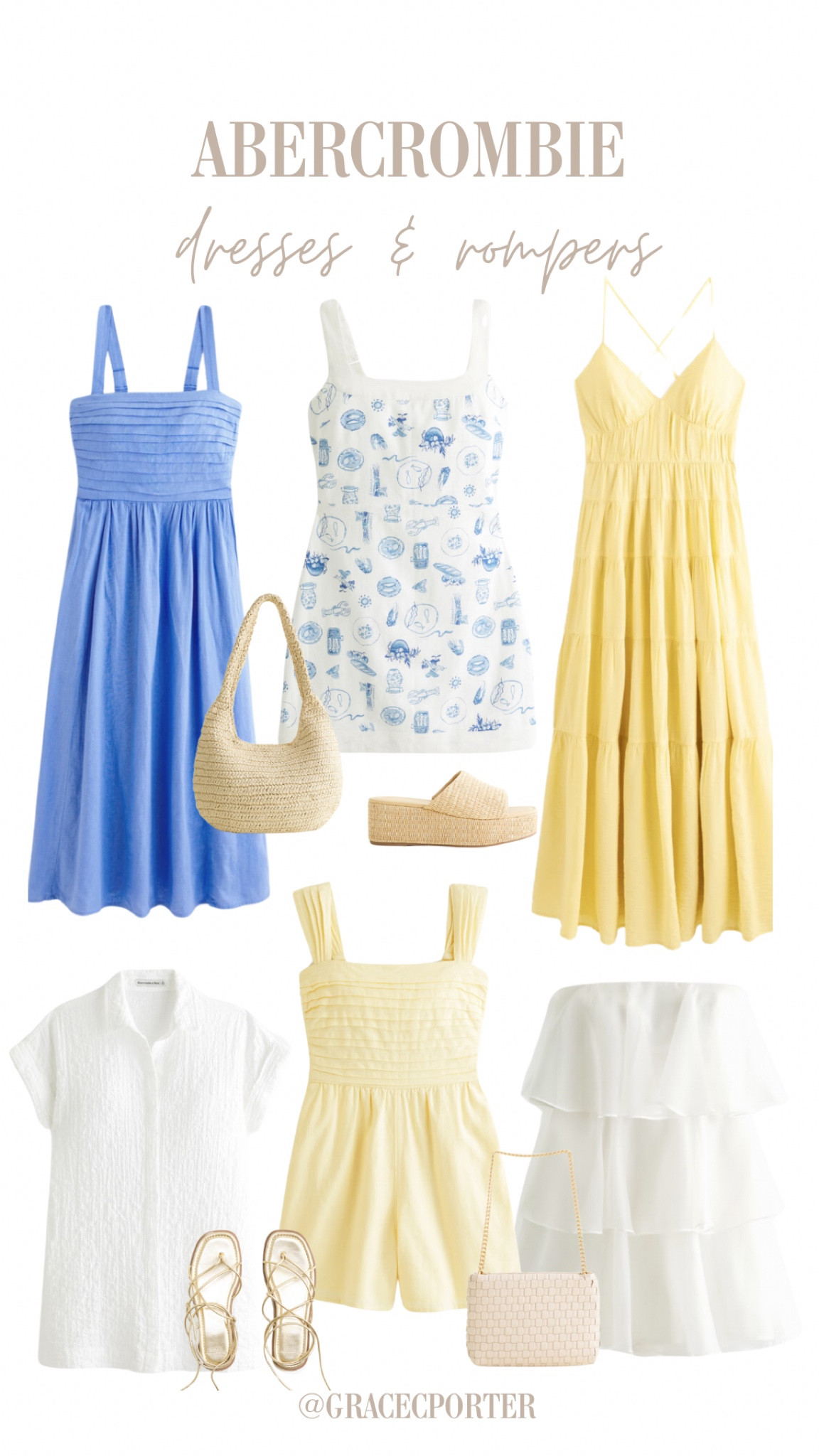 Abercrombie dresses and rompers! Here are some of my favorite ones🫧✨🩵 Add a pop of color or grab a neutral:) Can’t go wrong with any of these options!

#LTKfindsunder100 #LTKstyletip #LTKSeasonal