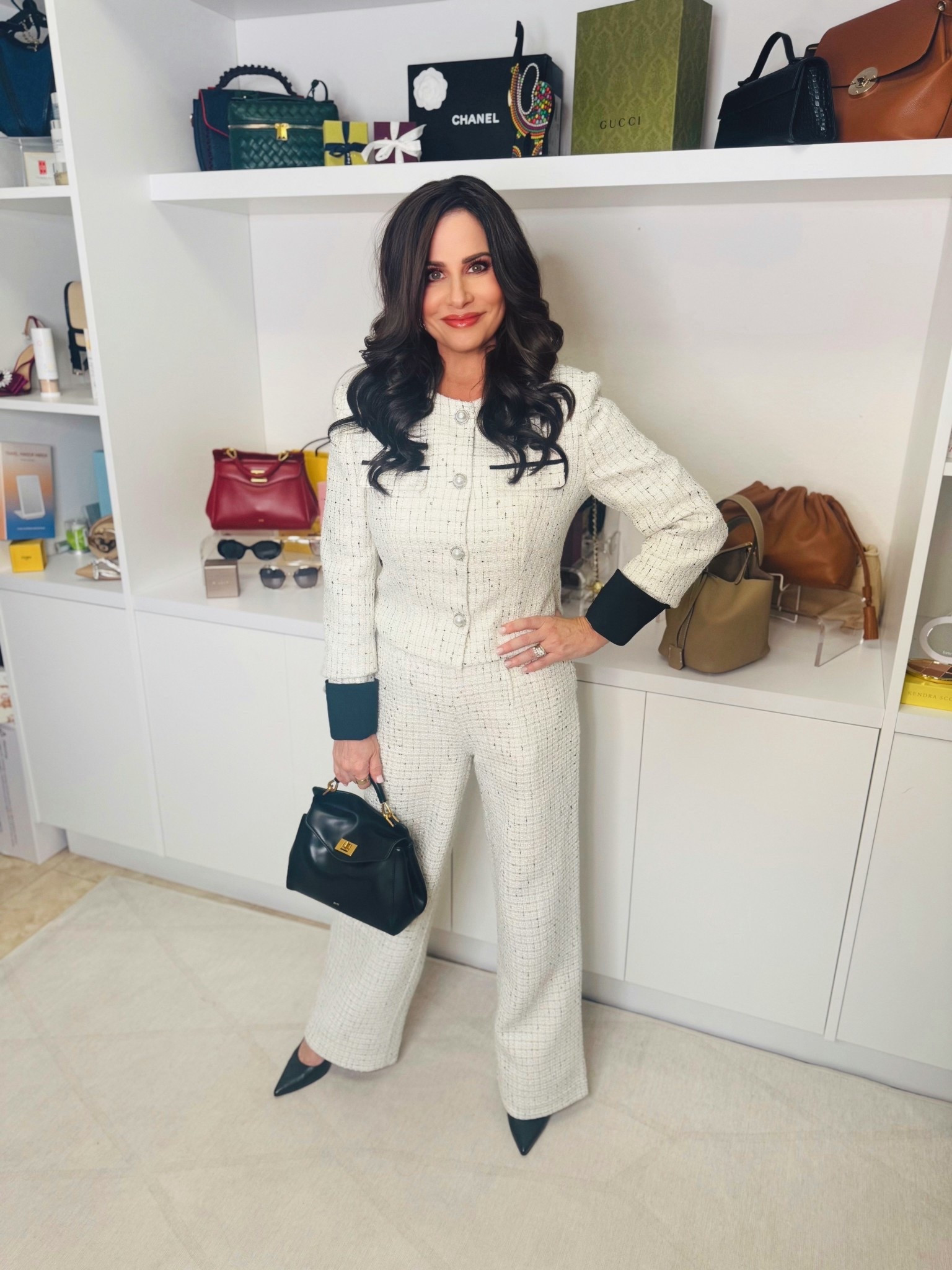 When you want to look designer but for way less. Here is an inspo ! Tweed jacket size 6 ( remember I am a 36d). Outfit is on sale. May buy pieces separately or as a set . You have options. Tweed pants size 2 . #tweedsuit #lookforless #designerinspostyle 

#LTKSaleAlert #LTKPetite #LTKOver40