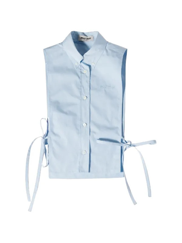 embroidered tie-side shirt | Farfetch Global