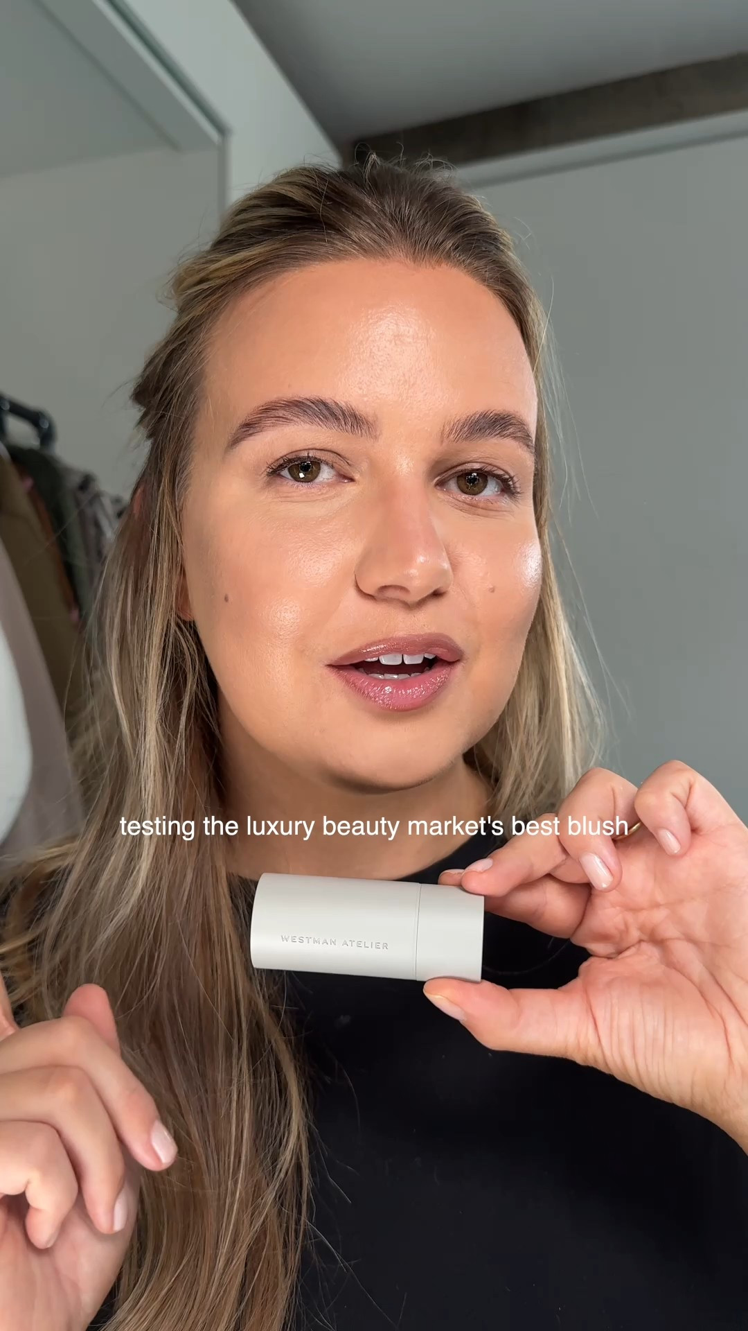 Testing the most beautiful blush from Westman Atelier in shade Dou Dou. I’ve also tagged the other key products that make up this look ♥️