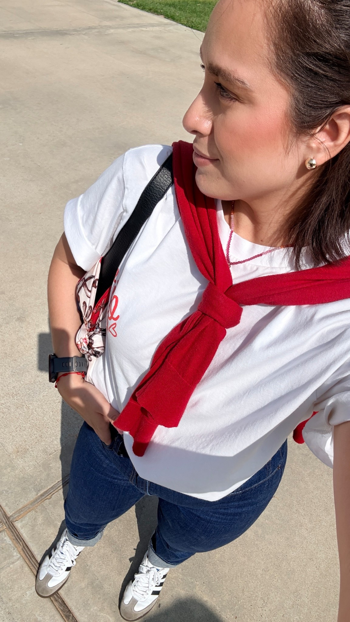 Effortless mom outfit. ASOS oversized tee size small. Abercrombie jeans size 28short. Adidas samba wearing men size 5

#LTKmomlife #LTKPetite #LTKootd