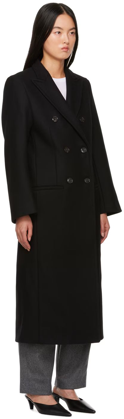 Black Tailored Coat | SSENSE