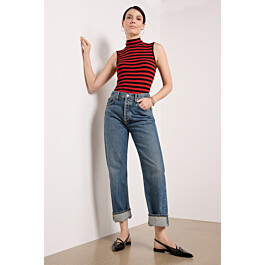 Fran Cuffed Straight Jean | Evereve
