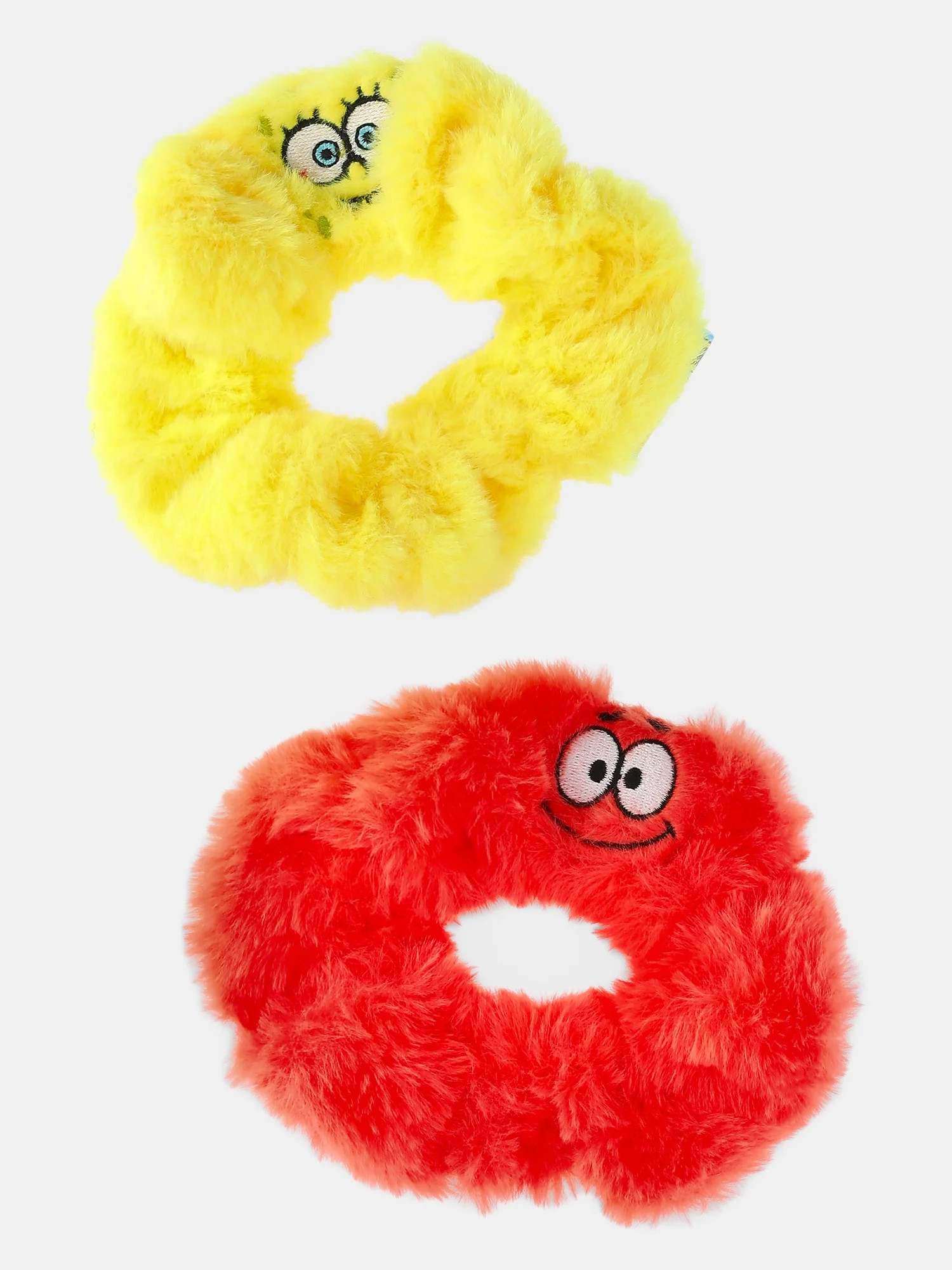 Justice x SpongeBob SquarePants Girls BFF Hair Ties, 2-Piece Set, Pink/Yellow | Walmart (US)