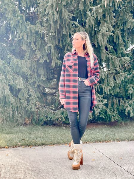A little glam with my flannel!
Outfit Details...
Black and Red Long Fleece Lined Flannel @amazon
Black Long Sleeve Flannel @abercrombie
Black coated Jeans @express
Michael Kors Culvers Embellished Lace Up Boots @michaelkors
Follow for more outfit and style inspo!
flannel shirt, glam, boots, fall, fall fashion, fashion, fashion style, fashion inspo, ootd, ootd fashion, ootdinspiration, fashionover40, fashionover30, casual, casual chic, casual outfit

#LTKover40 #LTKshoecrush #LTKstyletip