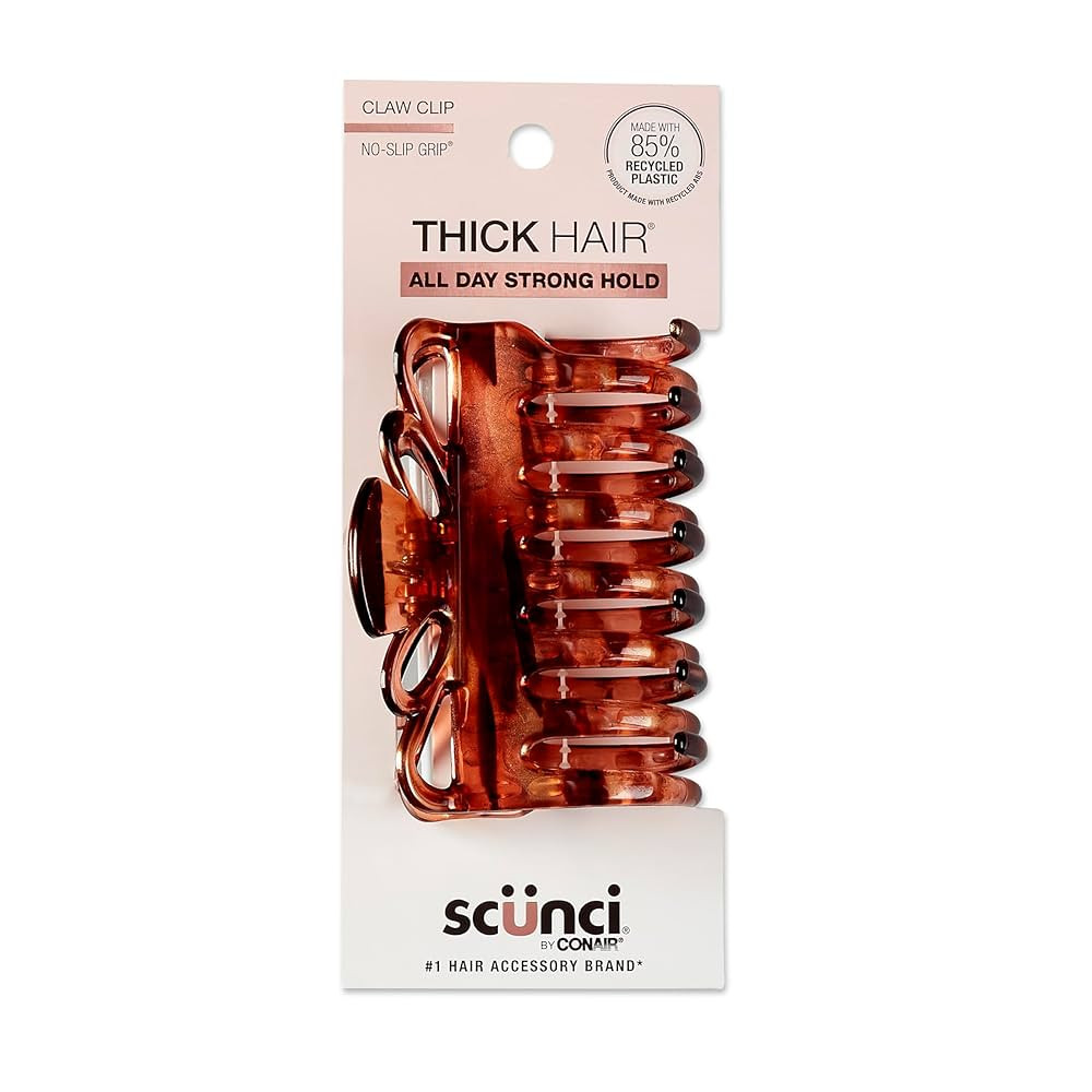 Scunci by Conair claw clips for thick hair - hair accessories for women- claw clip - Tortoise- 1 ... | Amazon (US)