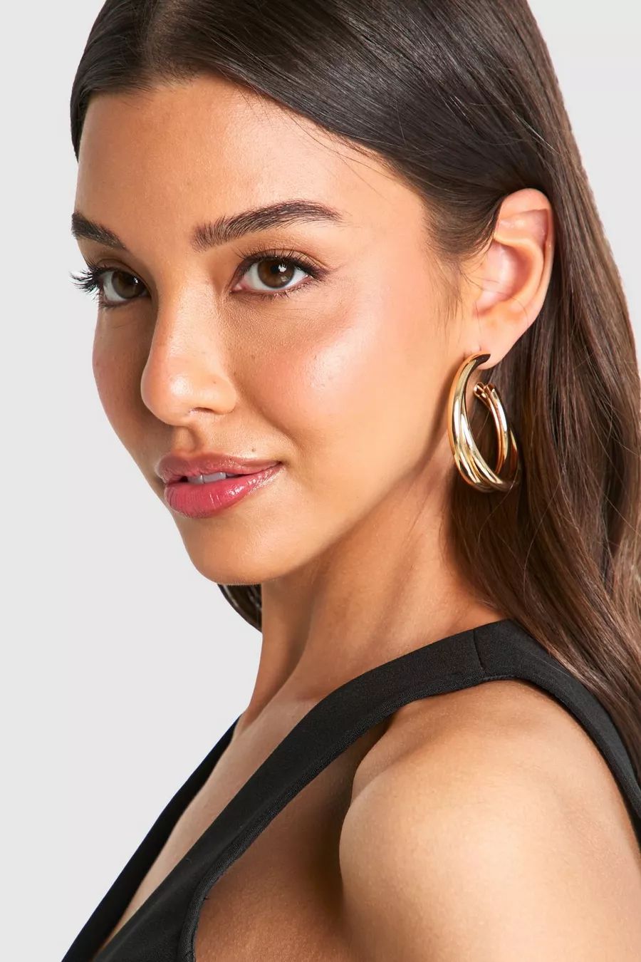 Large Twisted Hoop Earrings | boohoo (US & Canada)