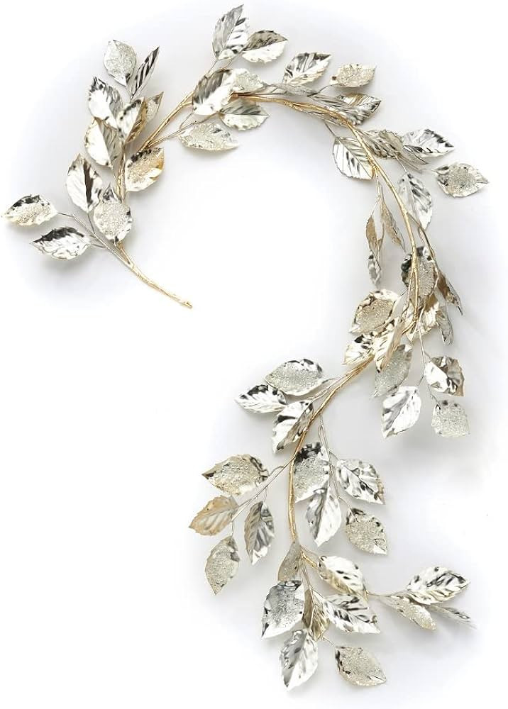 Giftcraft 681495 Christmas Champagne Garland, 47.24 inch, Plastic and Iron Wire | Amazon (US)