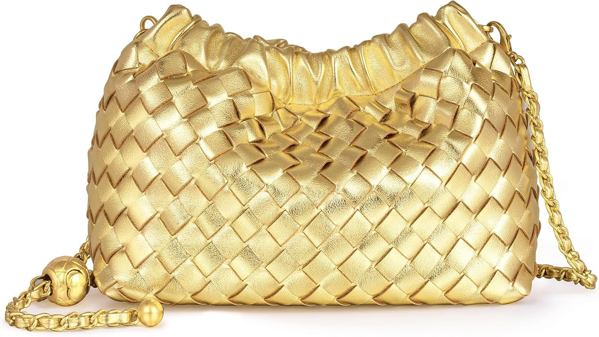 Joryin Woven Women's Crossbody Bag & Evening Purse, Trendy Dumpling Clutch & Hobo Cloud Shoulder ... | Amazon (US)