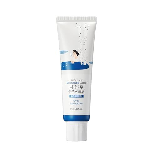 ROUND LAB Birch Juice Moisturizing UV LOCK SPF 45, 1.69 Fl Oz, Hydrating Lotion-like Lightweight Glow Sunscreen for Sensitive Skin, No White Cast, Fragrance-Free, Protector Solar, Korean Sunscreen | Amazon (US)