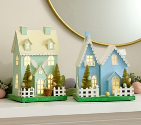 Easter Light-Up Mantel Village | Pottery Barn Kids