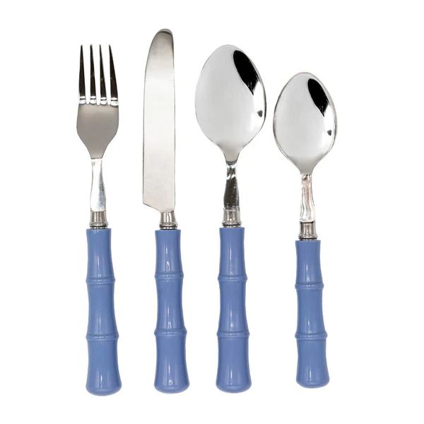 Bamboo Flatware, Blue | The Avenue