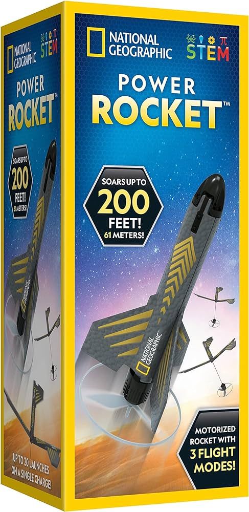 NATIONAL GEOGRAPHIC Rocket Launcher for Kids – Patent-Pending Motorized Air Rocket Toy, Launch ... | Amazon (US)