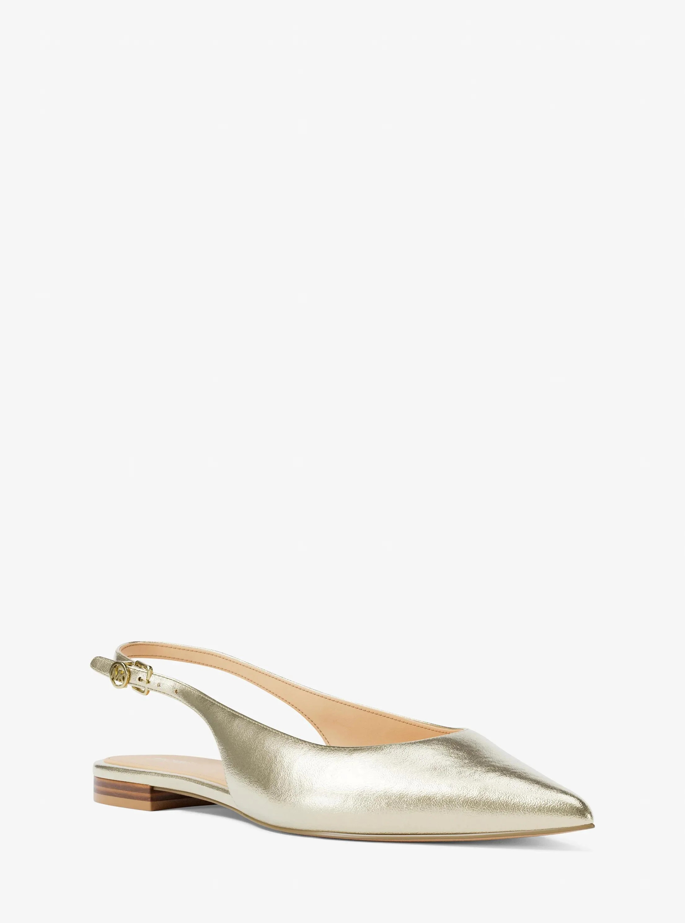 Amali Metallic Slingback Flat | Shop Simon