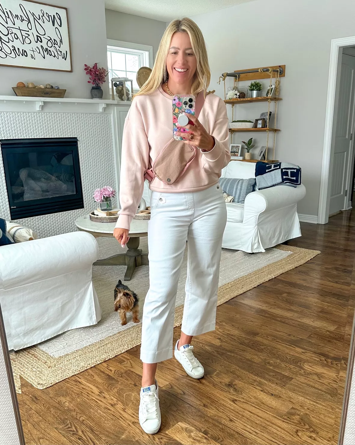 Spanx Twill Pants: 4 Outfit Ideas for Spring - Fashionably Late Mom