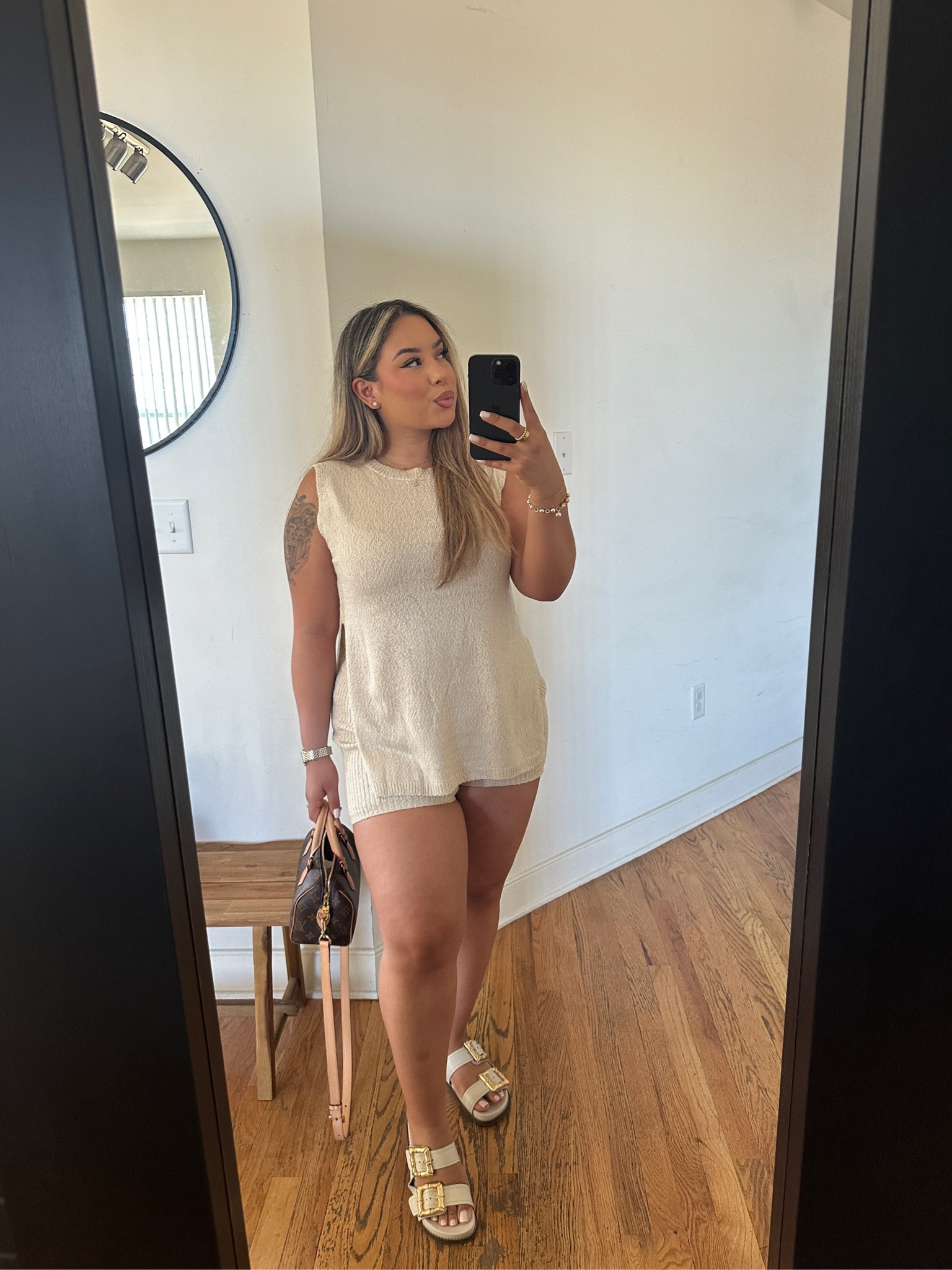 Love this set! Super flattering and comfy, hides the tummy and the bum but has slits on the side so it gives alittle❤️‍🔥

I’m wearing a M but these have stretch so size down for a more fitted look if you like! 

#LTKSeasonal #LTKMidsize #LTKStyleTip