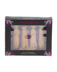 Set Of 4 Beaded Tassel Ornaments | Pillows & Decor | Marshalls | Marshalls
