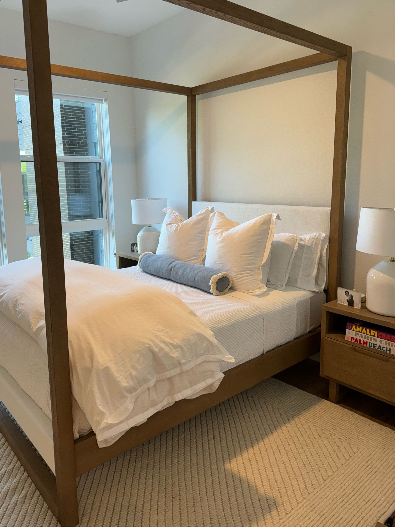 My favorite place!!! ☁️🤍 | Bed is on sale right now! | Lamps are Ralph Lauren & were a Home Goods find, so can’t link exact but linked similar! 

#LTKHome #LTKStyleTip