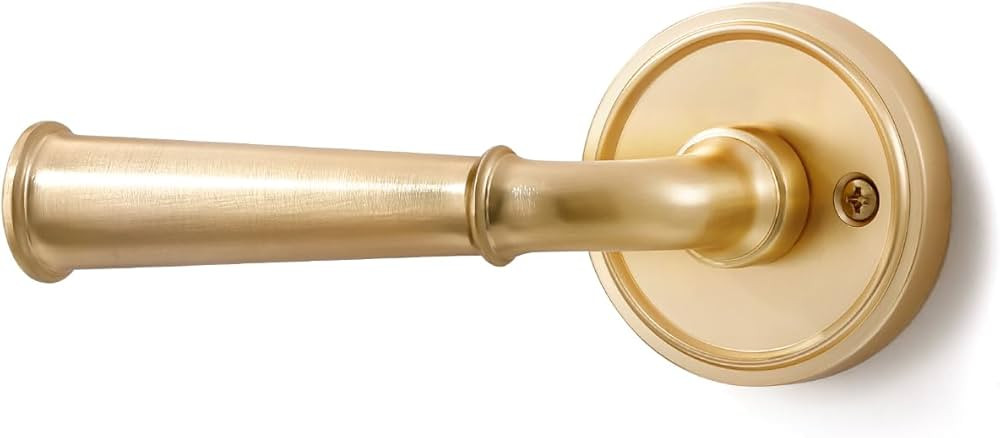 Gold Passage Door Handle, Interior Hall Closet Light Gold Door Handles Kitchen Pantry Brushed Gol... | Amazon (US)