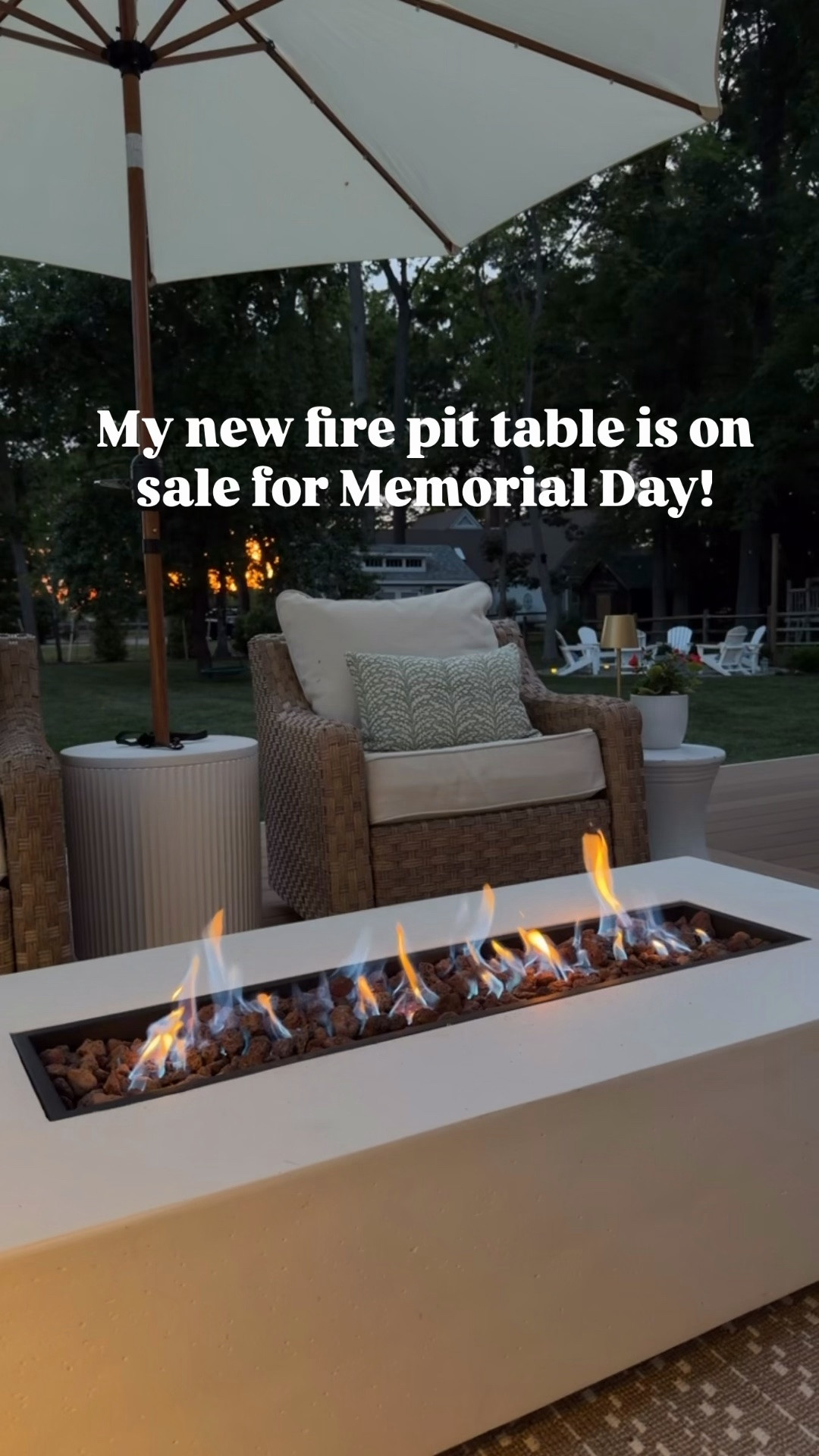 Memorial Day patio sale, outdoor fire pit table, Wayfair Memorial Day deals, backyard entertaining essentials, luxury patio for less, propane fire pit table, cozy outdoor living, patio makeover ideas, outdoor seating area, summer hosting setup, backyard oasis inspiration, modern outdoor furniture, patio decor finds, outdoor entertaining must haves, affordable luxury patio, wicker patio furniture, outdoor lounge space, deck decorating ideas, warm and cozy patio vibes, Wayfair outdoor sale @Wayfair

#LTKHome #LTKSaleAlert #LTKSeasonal
