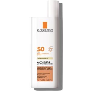 La Roche-Posay Anthelios Ultra-Light Fluid Mineral Tinted Face Sunscreen with APF 50 and Titanium... | CVS