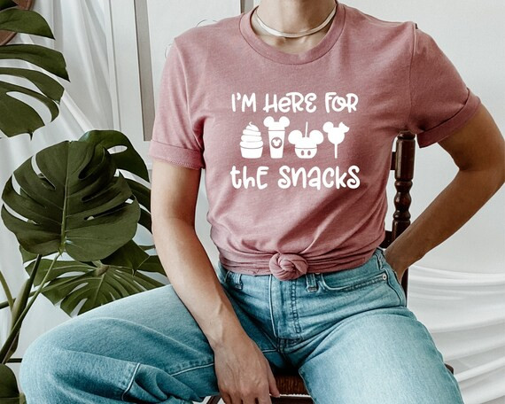 Disney Snack Shirt I'm Here for the Snacks Tee Funny | Etsy | Etsy (US)