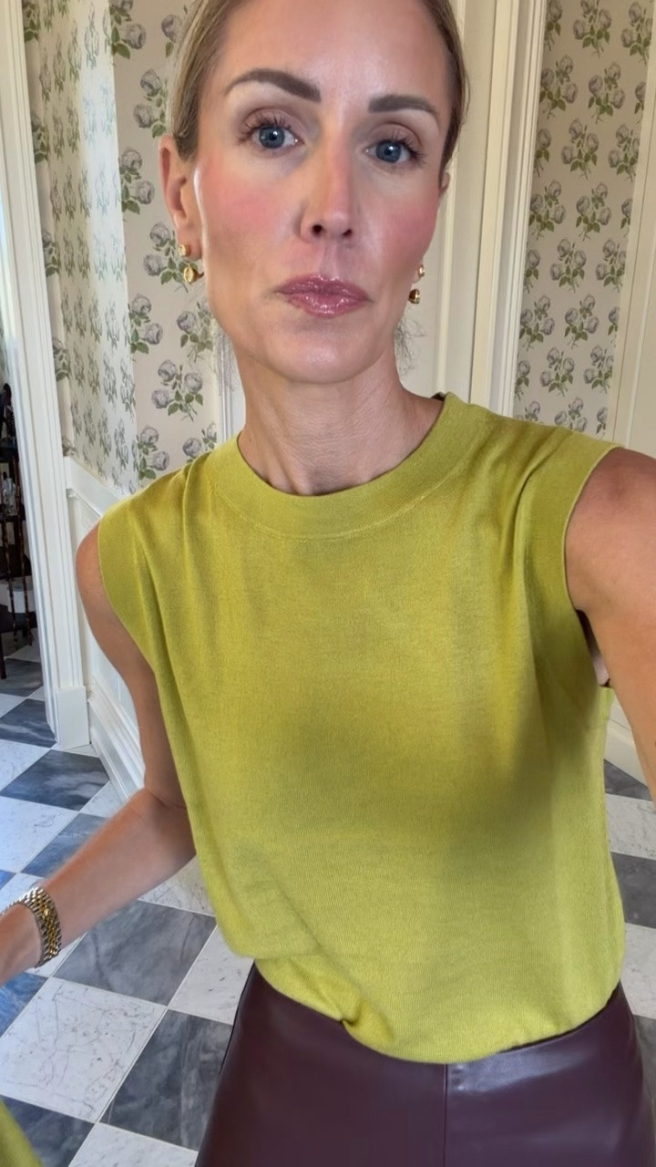 Color blocking for fall @Tuckernuck 
took the size xs in both the shell and cardigan, size xs in the skirt

#LTKOver40 #LTKTall #LTKSeasonal