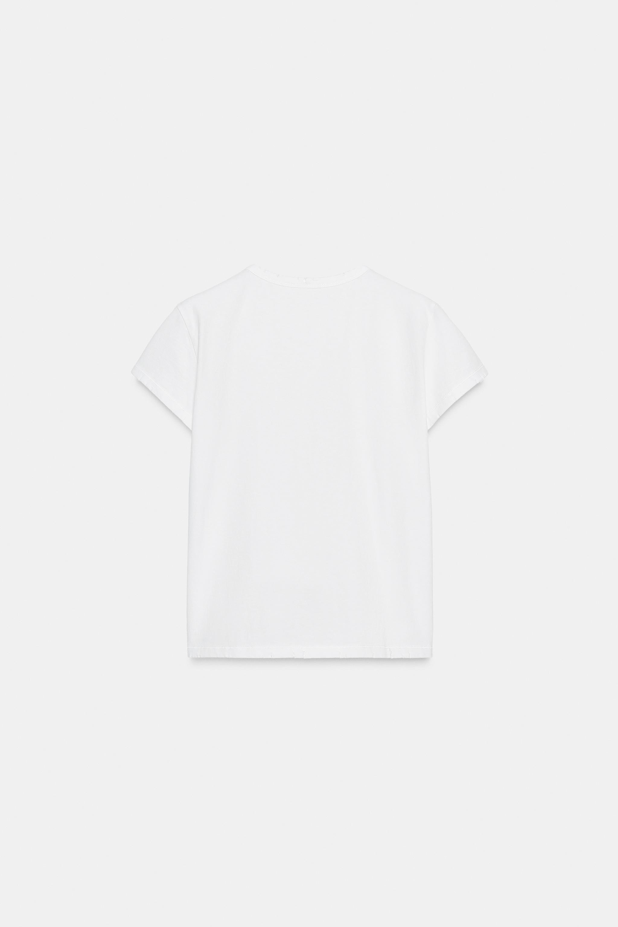 REGULAR RIPPED T-SHIRT | Zara US