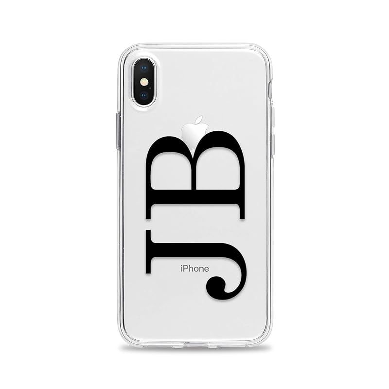 Clear Phone Case with Custom Monogram Initials for iPhone 12 Pro Max 11 Xs Xr X 10s 10r 10 8 Plus... | Amazon (US)