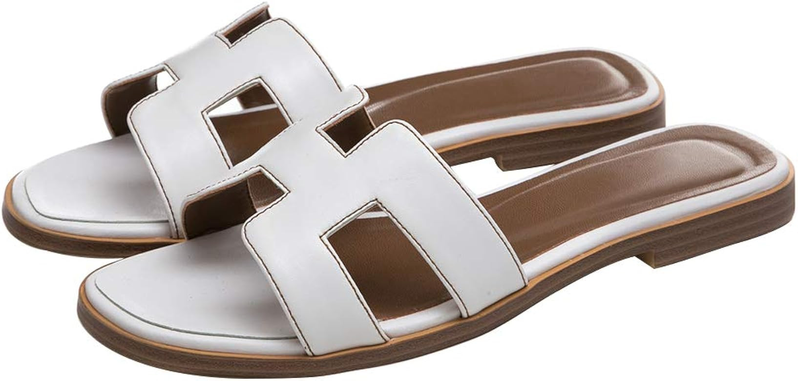 Women's Flat Casual Fashion Summer Sandals Slippers outsdoor Open Toe H Shape Slippers | Amazon (US)