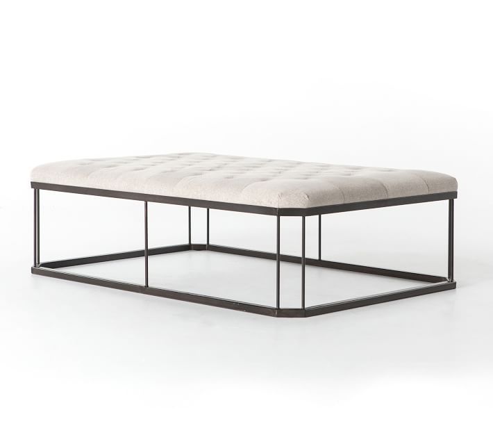 Cruz Tufted Ottoman | Pottery Barn (US)