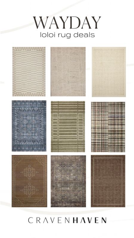 WayDay is here! Snag some of my favorite Loloi rugs up to 70% off. I have two of these and I’m buying another today! These are my favorite neutral, moody and colorful rugs - hurry for amazing prices!

#LTKsalealert #LTKhome