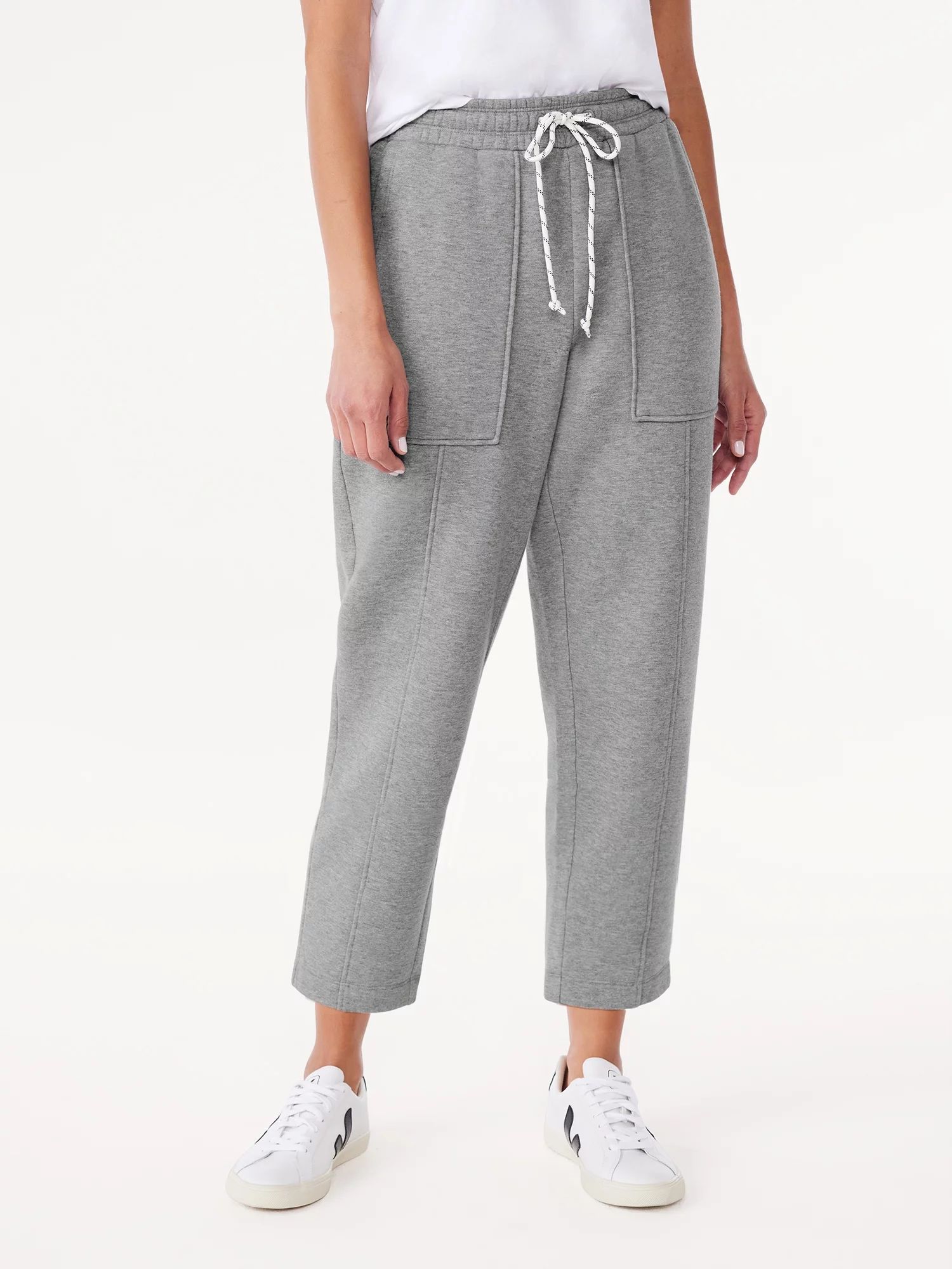 Free Assembly Women's Patch Pocket Sweatpants, 25” Inseam, Sizes XS-XXXL - Walmart.com | Walmart (US)