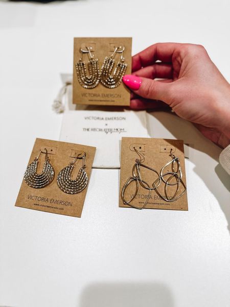 Such cute and pretty earrings!
Fashionablylatemom 
Victoria Emerson earrings 
Victoria Emerson finds 
Earrings 

#LTKstyletip
